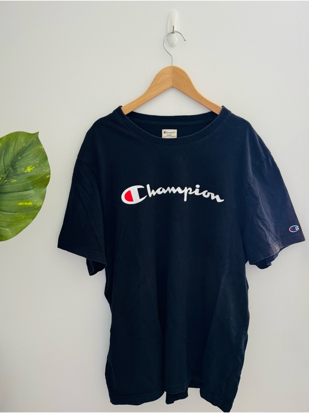 CHAMPION | Black Logo Tee XXL